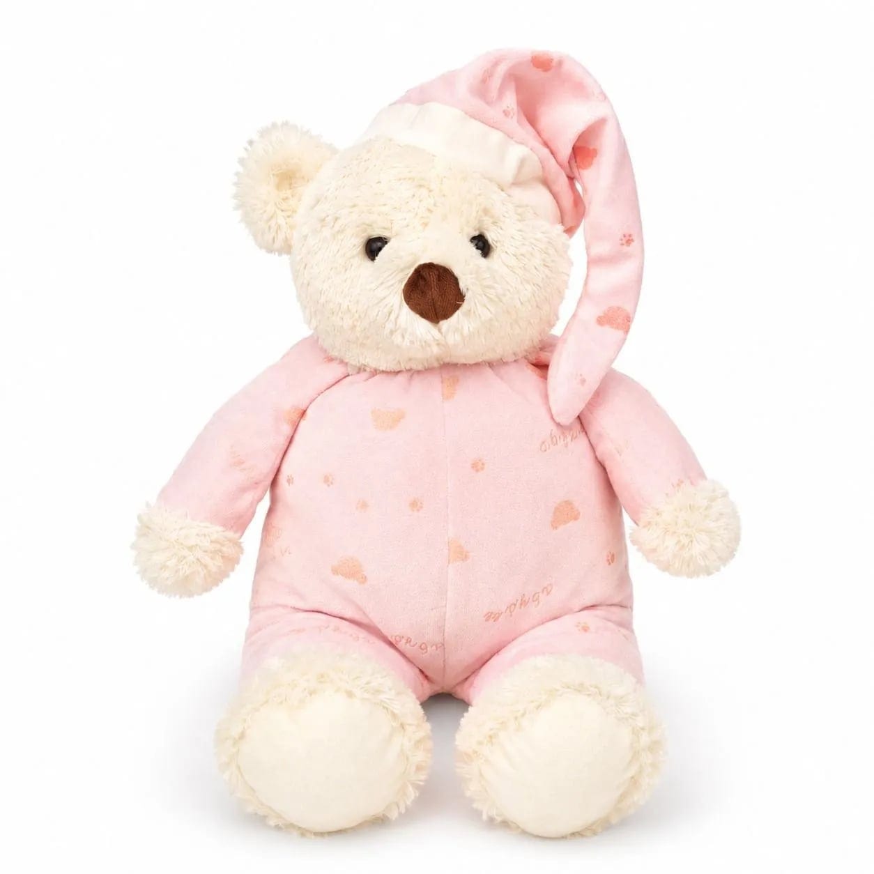 Urso de Pelúcia Soninho com Pijama Rosa (45cm)