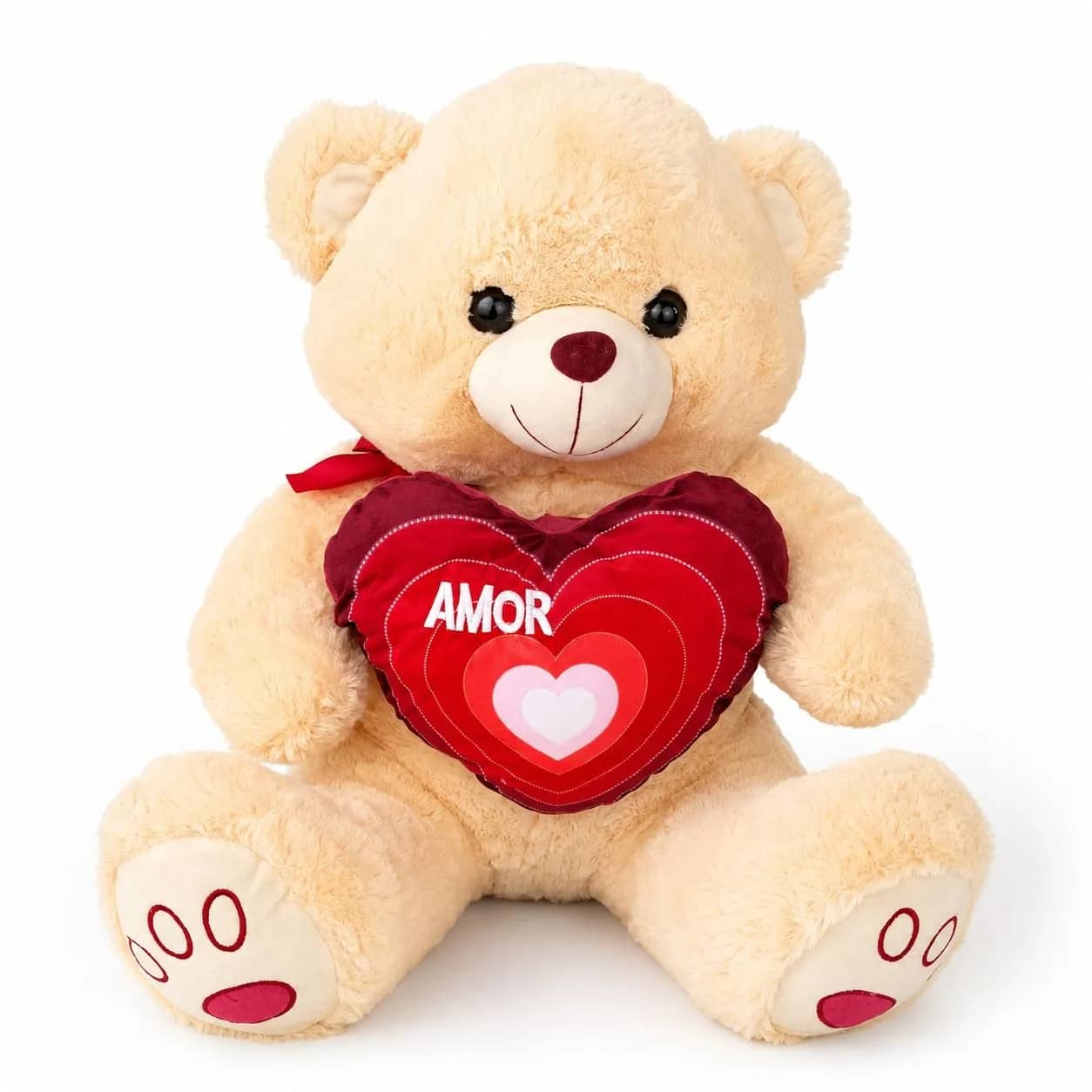 Urso de Pelúcia Gigante com Coração Amor (70cm)