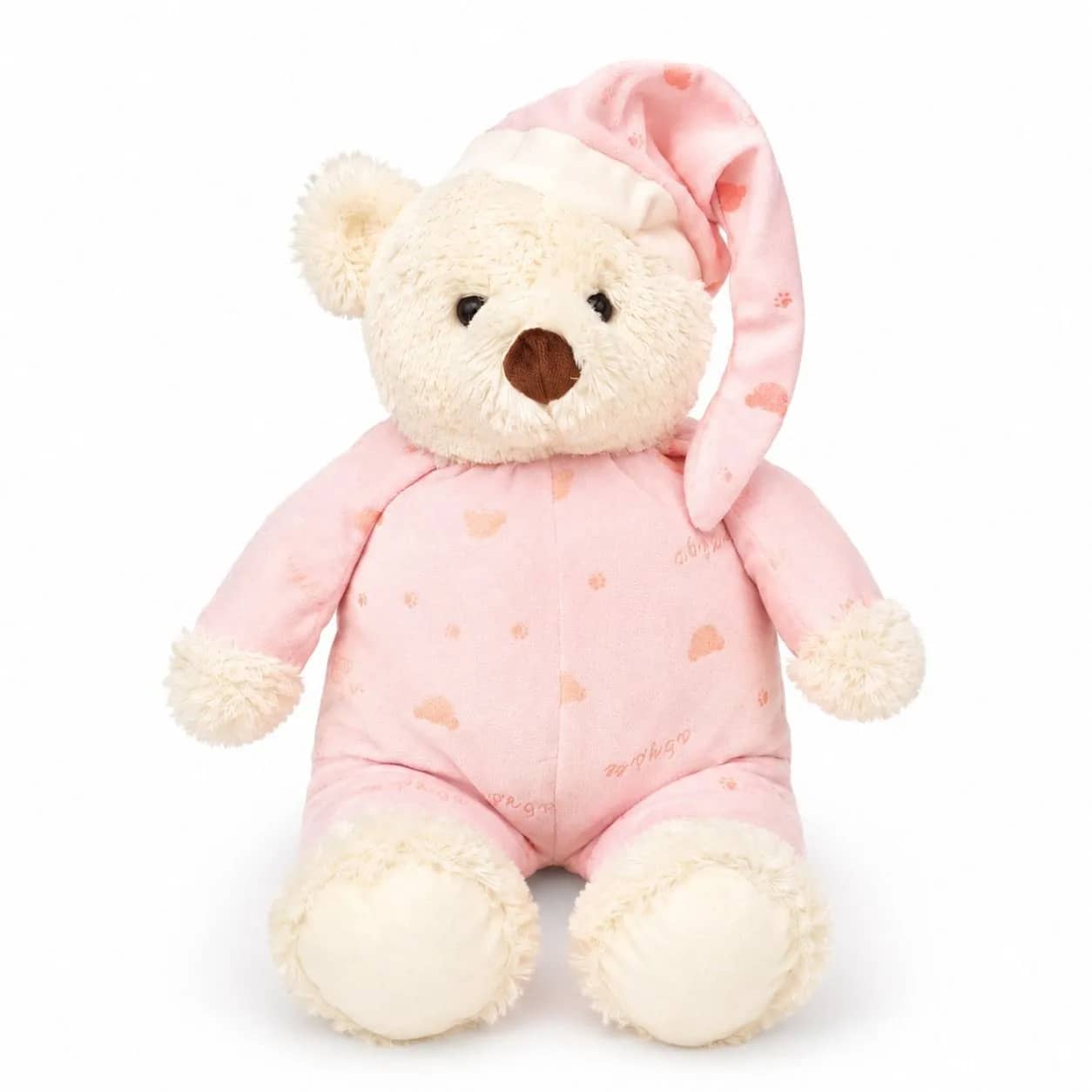 Urso de Pelúcia Soninho com Pijama Rosa (45cm)