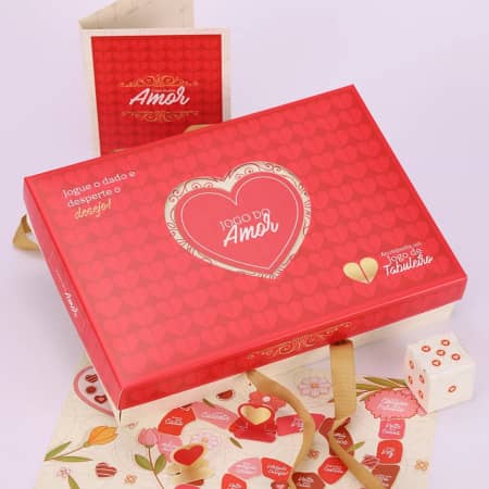 Jogo do Amor com Ferrero Rocher e Tabuleiro
