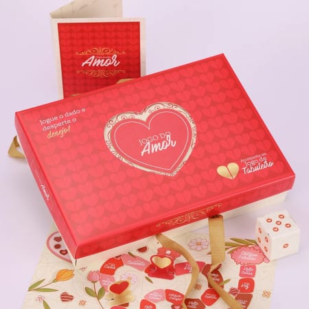 Jogo do Amor com Ferrero Rocher e Tabuleiro